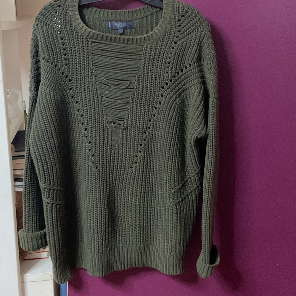 RACHEL Rachel Roy Forest Green Knit Sweater
